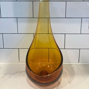 Viking glass candle holder